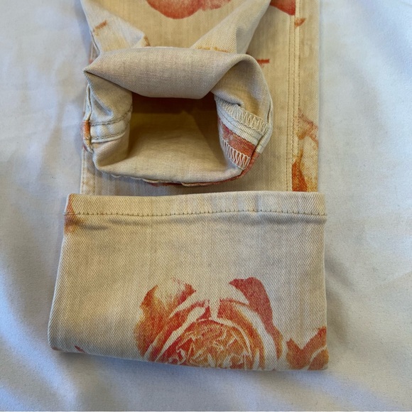 Hudson Collin Crop Floral Skinny Stretch Denim Jean Size 24 EUC - Picture 14 of 16